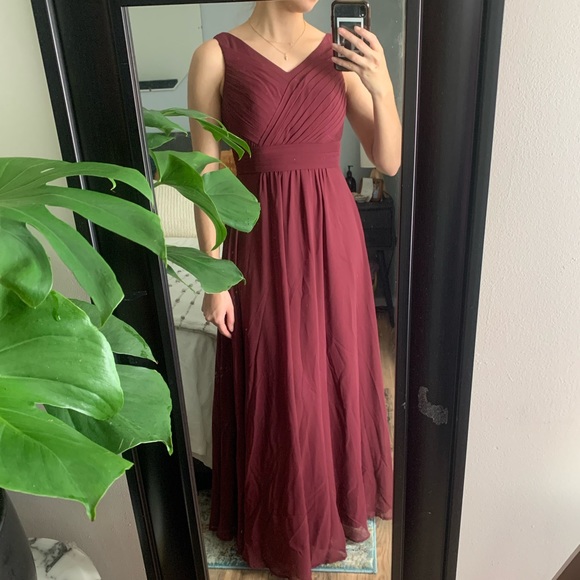 Azazie Pierrette Chiffon Floor Length Dress - Picture 7 of 7